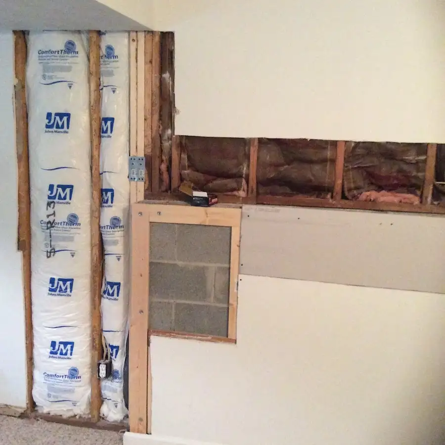 Wall insulation replacement during Contents Cleaning & Restoration in Aberdeen